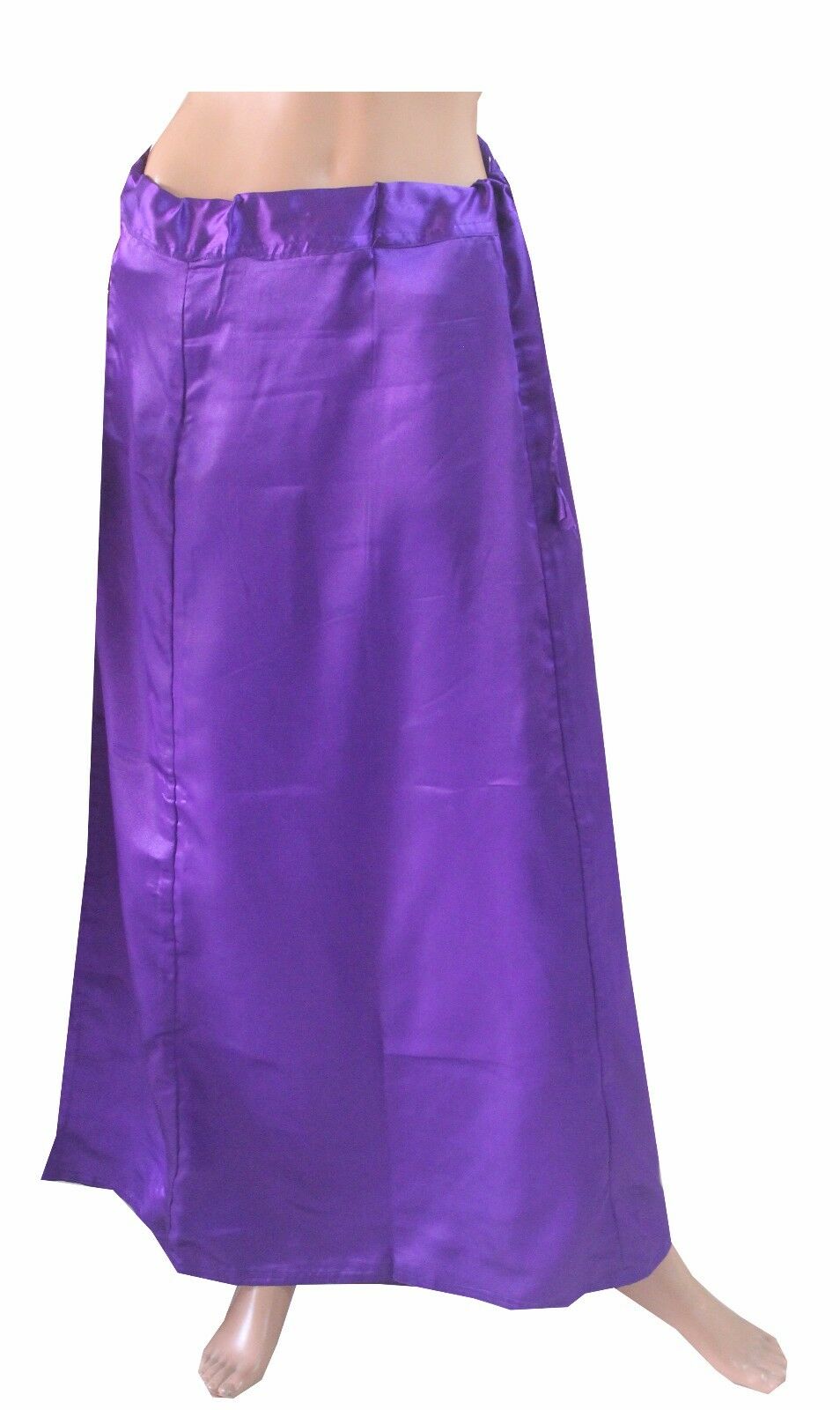 Free Shipping Ready Made Purple Elegant Look Women Ethnic Wear Petticoats  Satin Petticoat Lehenga for Saree, Inskirt for Saree. 