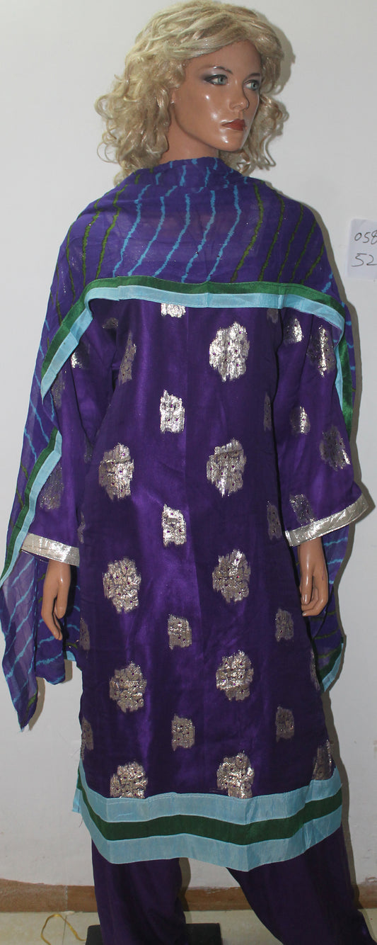 Purple Designer  Salwar kameez  Chest size 52