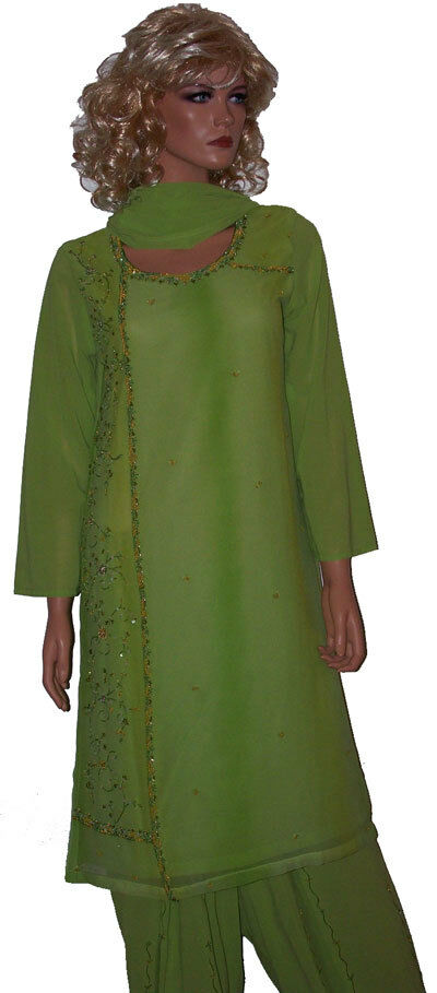 Green   Salwar Suit Set By Manha Patel chest size 40 Full sleeves