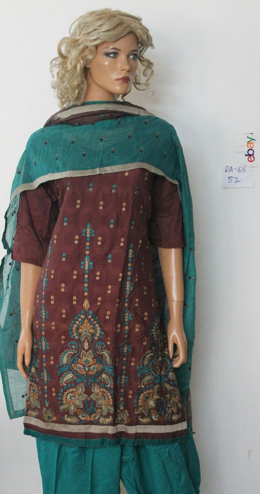 Brown  Cotton Designer Wear By Manha Patel Dress chest size 52