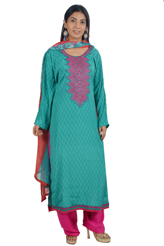 Blue Cotton Salwar kameez chest  Size 46