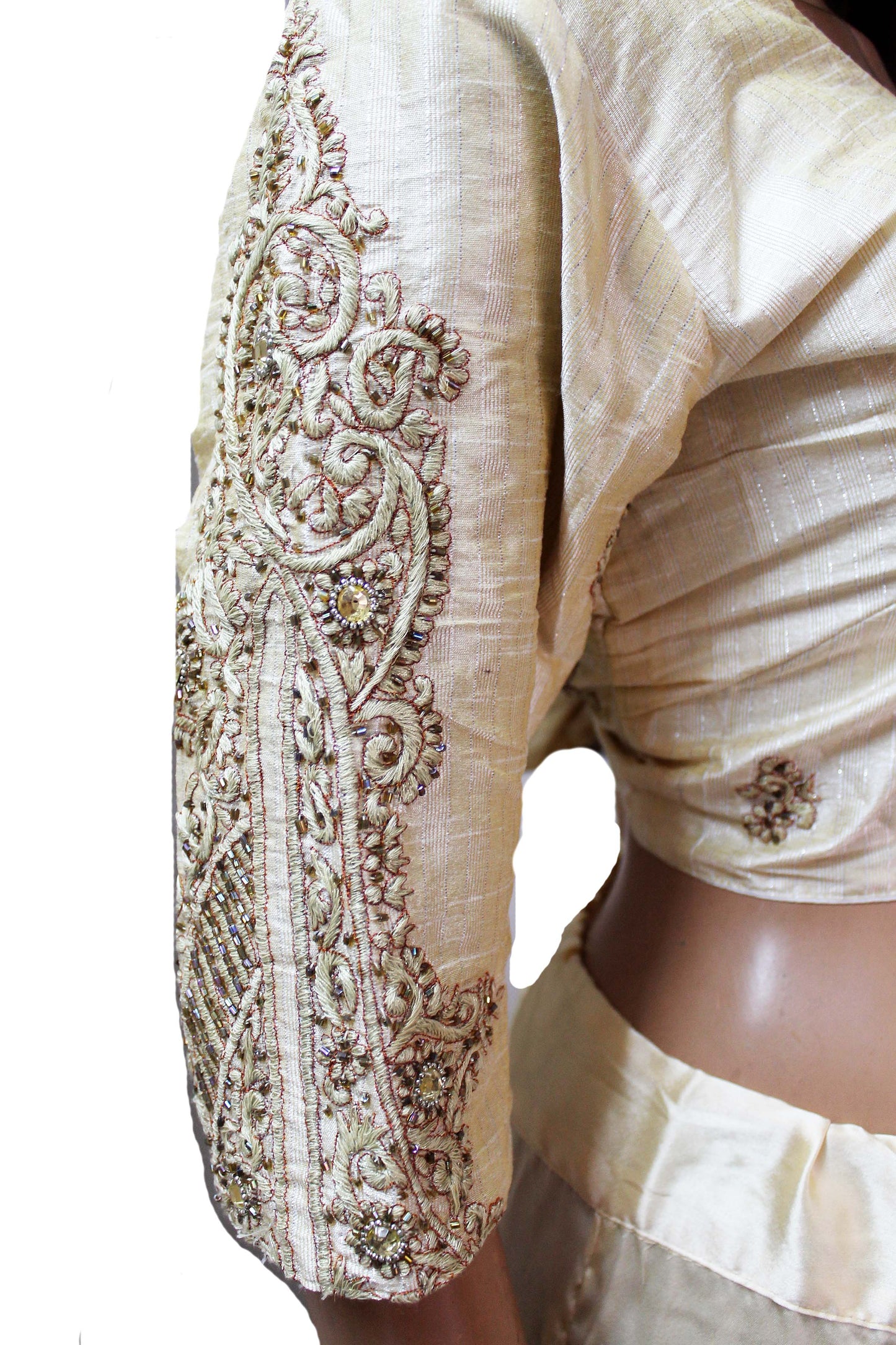 Gold Sari Blouse Choli Top chest Size 36,38,40 Wedding Party Wear