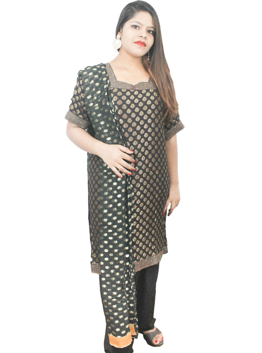 Black Gold Designer Salwar kameez Chest 46