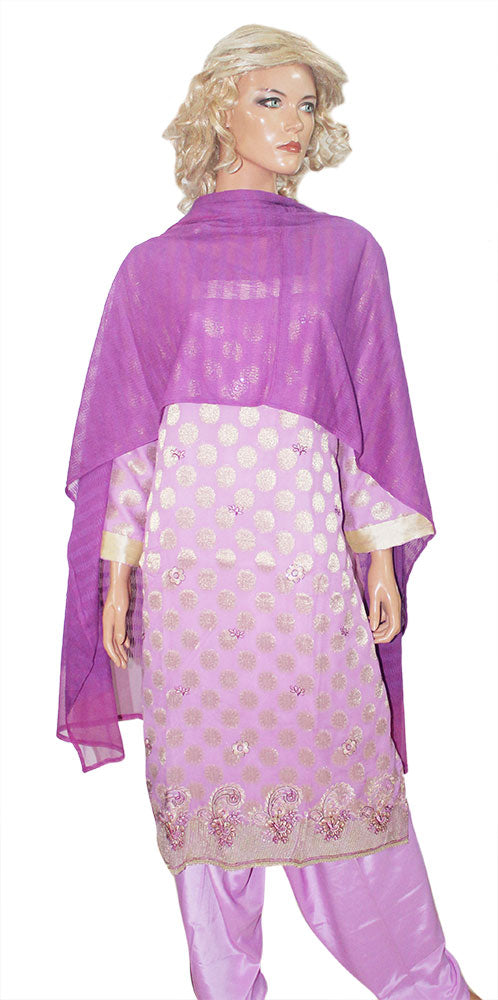 Purple Designer Formal Salwar kameez  Plus  Size 52