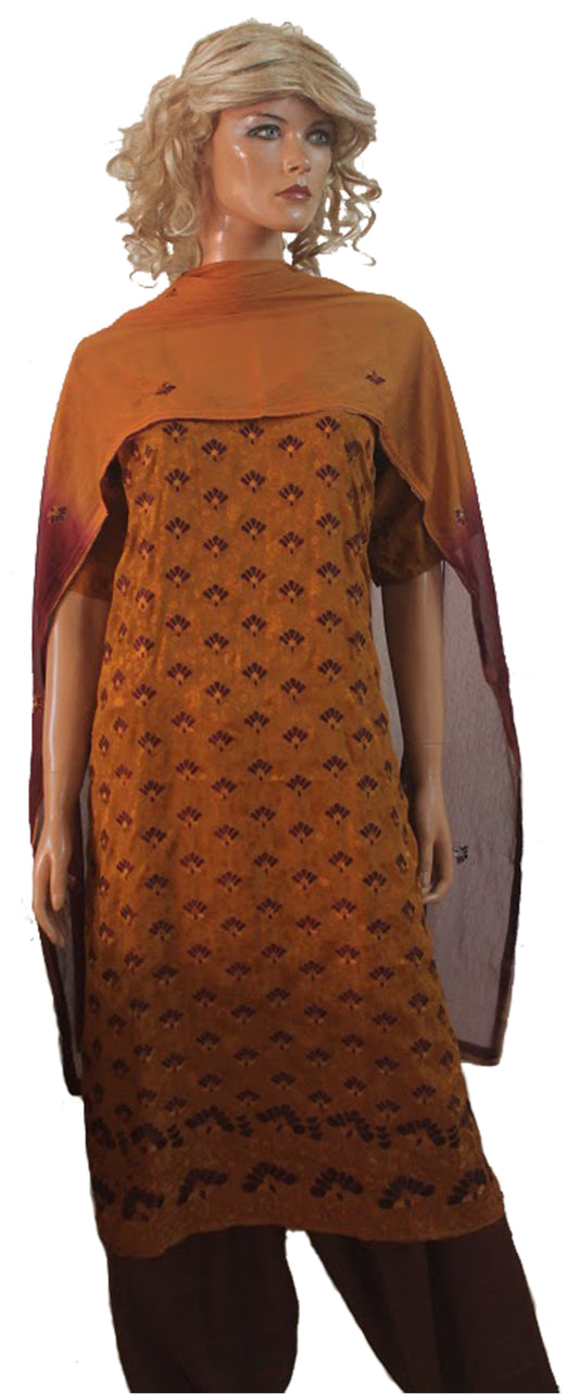 Brown Designer Salwar kameez  Plus Chest 56