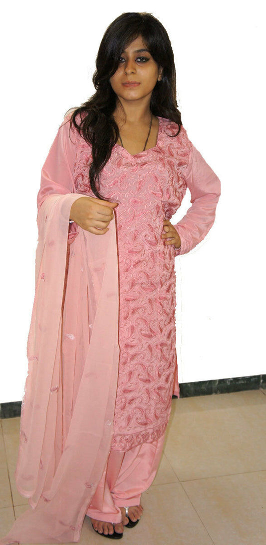 Dusty Pink   Salwar kameez Dress Plus Chest  Size 48